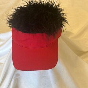 FlairHair Hat / Cap - one size - red- cotton